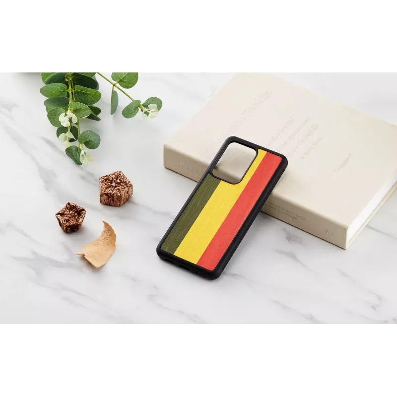 Phone case Man and Wood for Samsung Galaxy S20 Ultra — reggae black