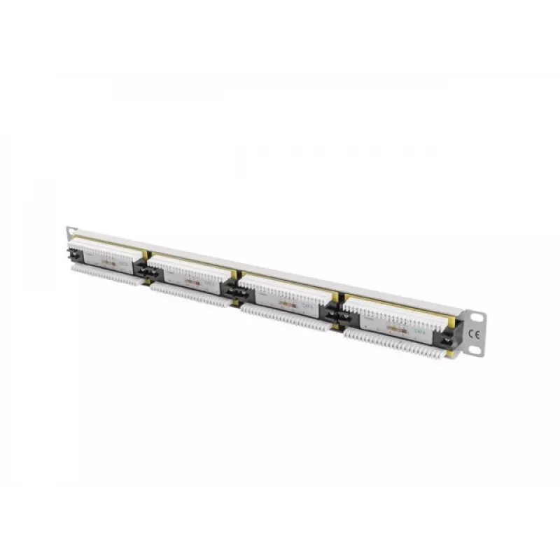 Lanberg PPU6-1024-S 24-Port Cat6 Patch Panel 1U 19 inch Grey