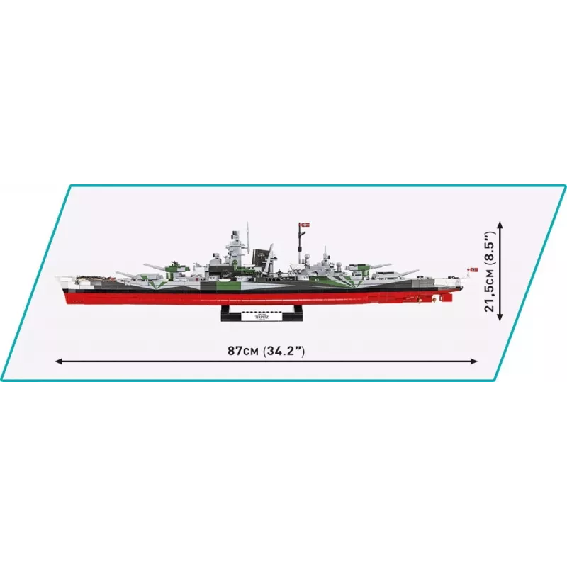 Naval ship model COBI COBI-4839 Assembly kit 1:300 Length 870 mm Height 215 mm