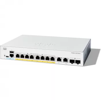 CISCO Catalyst 1200 8-Port Switch / PoE+ with 120W power budget / 2 x 1G SFP Uplinks (C1200-8FP-2G)