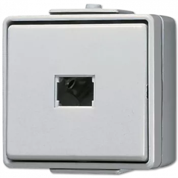 Pushbutton switch Jung 631W — white duroplast housing, 250 V AC