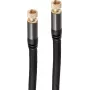 shiverpeaks BS20-55025 Coaxial Cable 1 m F Black (BS20-55025)