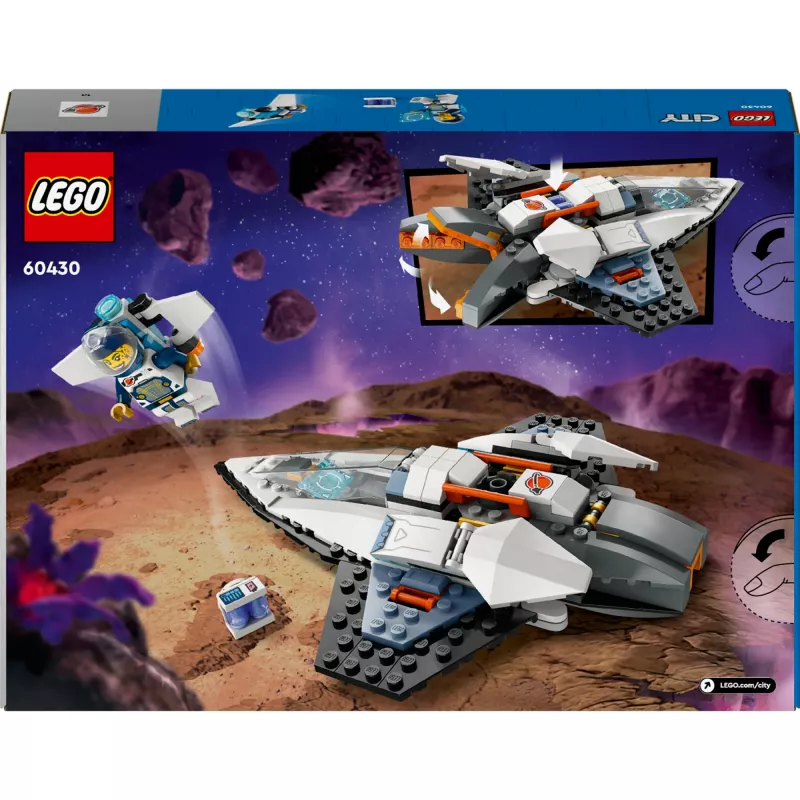 LEGO City construction toy Spaceship 60430 — 240 pieces, 1 minifigure, age 6+, 170×220×40 mm