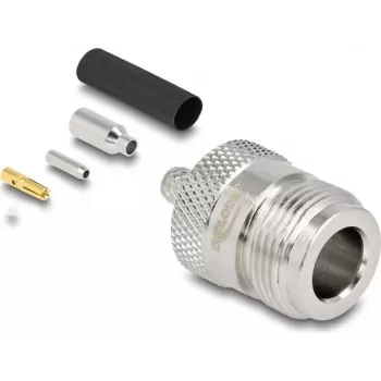 Coaxial connector DELOCK 91764 — female BNC-style adapter