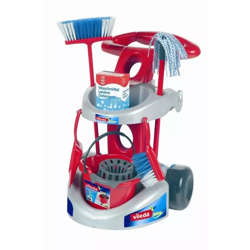 Vileda cleaning trolley with accessories