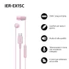 Sony IER-EX15C Headset Wired In-ear Calls/Music USB Type-C Pink