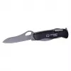 Pocket knife AZYMUT HK20018 — full-size multi-tool, 9 tools, 420J2/3CR13 stainless steel, folded 11 cm, 146 g, leather holster, key ring