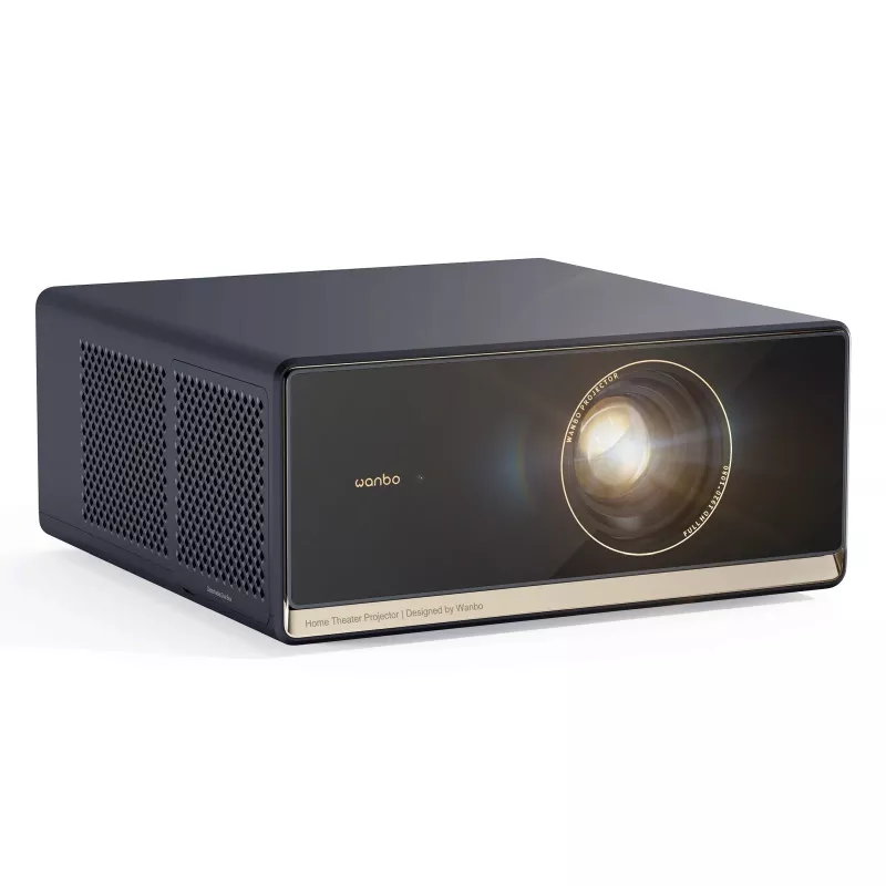 WANBO projector X5 Pro — 1100 ANSI lumens, LCD, 1080p (1920x1080), 16:9, HDR10, Google TV, blue
