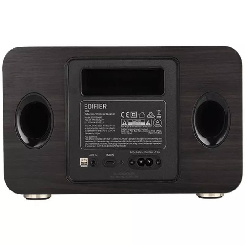 Edifier Tabletop Wireless Speaker | D32 | 60 W | Bluetooth | Black Walnut | Wireless connection