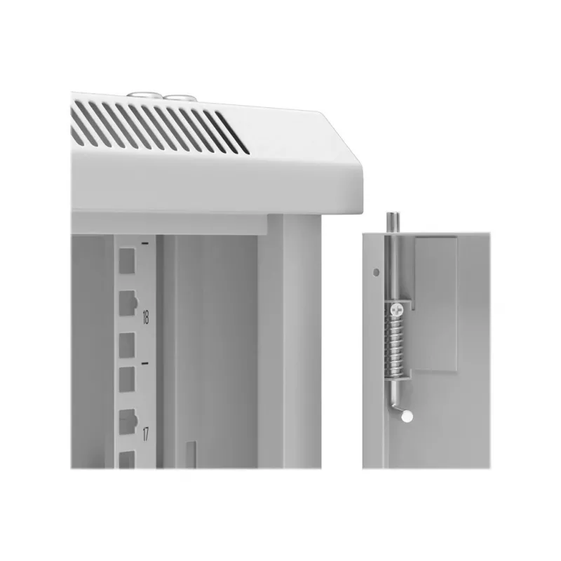 Wall mounted rack Netrack 019-180-645-021 Grey 18U