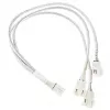 PWM fan splitter cable Kolink PGW-AC-KOL-160, 35 cm braided white, 1-to-2 PWM connector