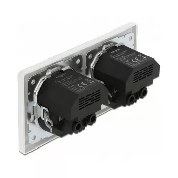 Wall Socket DeLOCK 2-Way with 4 USB Ports 2 x 2.8 A