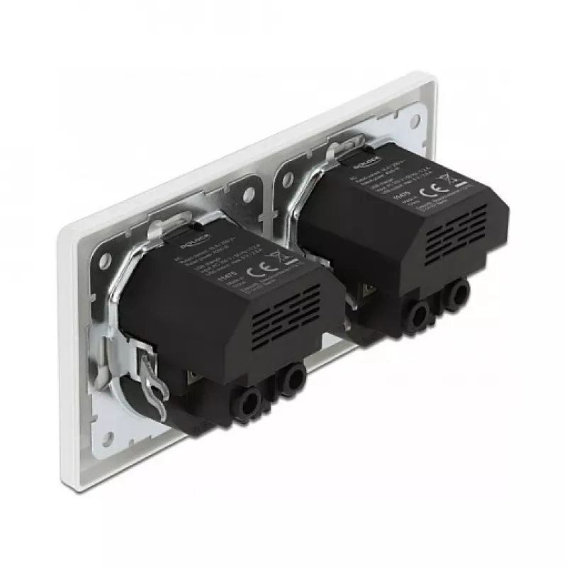 Wall Socket DeLOCK 2-Way with 4 USB Ports 2 x 2.8 A
