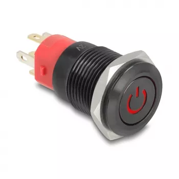 Push Button Switch DELOCK 22013 16 mm 12 V Black