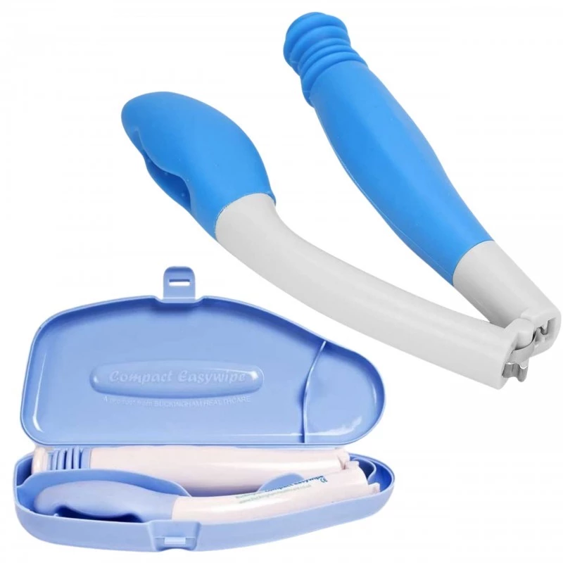 Portable intimate hygiene device SUNDO 60336 Easywipe — 410 mm, white, foldable personal cleansing instrument