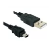 USB Cable DeLOCK 82252 USB 2.0 1.5m USB A Mini-USB B Black