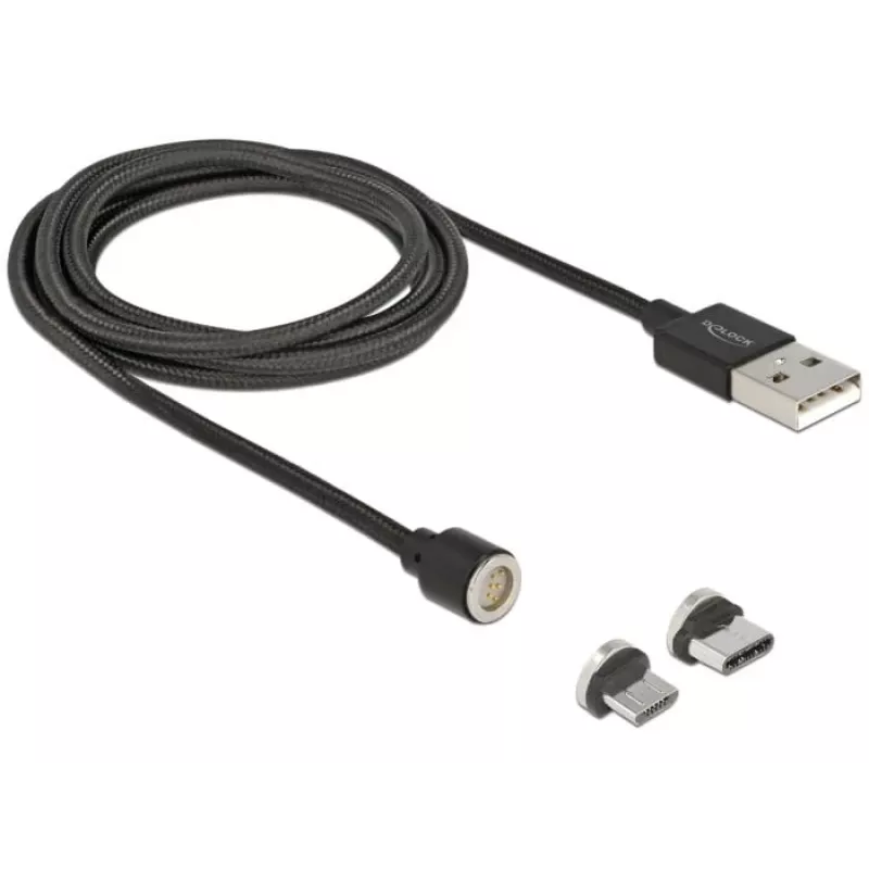 USB Cable DeLOCK 85723 USB 2.0 1.1m USB A USB C/Micro-USB B Black