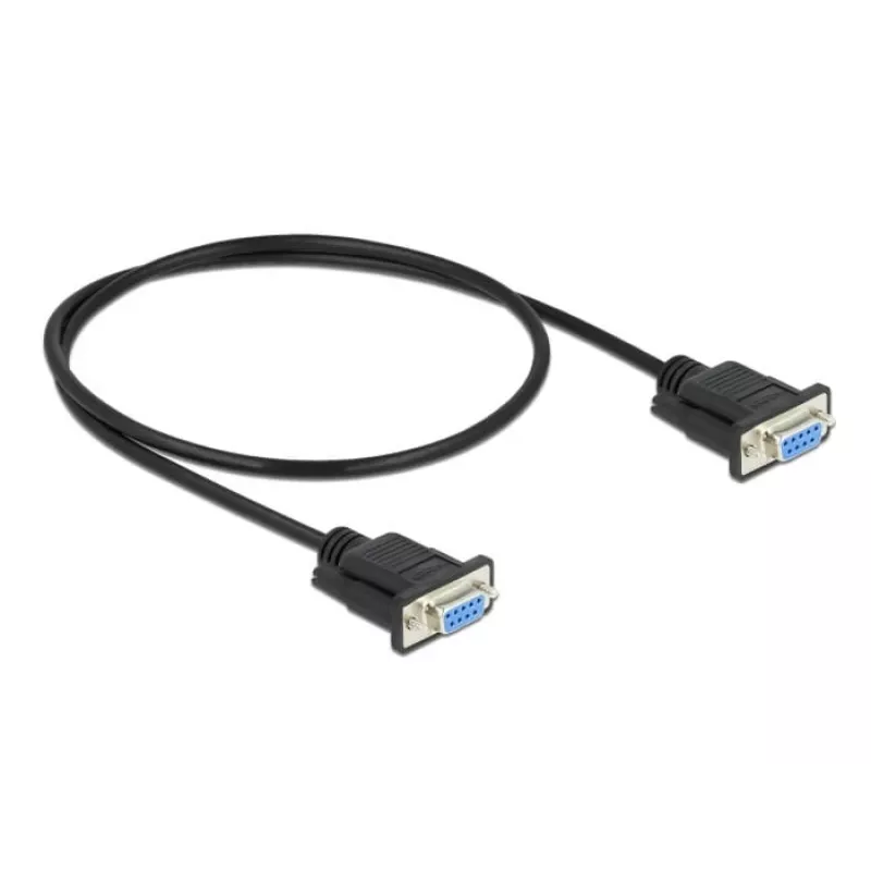 Serial Cable DeLOCK 86614 Black 0.5m RS-232