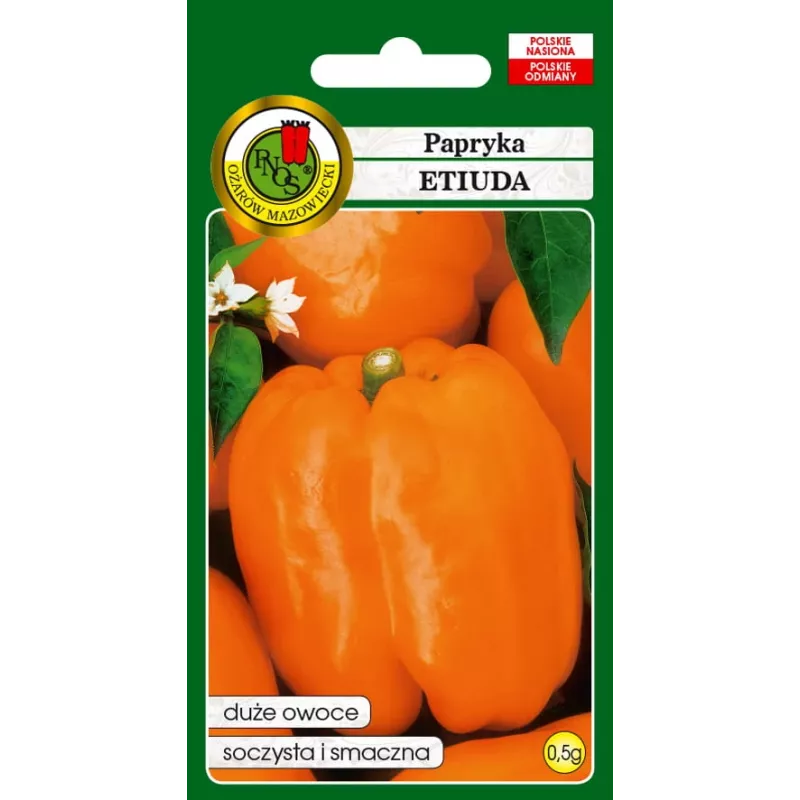 Vegetable seeds Seklos LT Papryka Etiuda — sweet pepper seeds pack 0.5 g