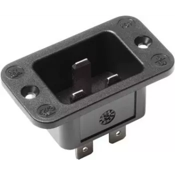 Electrical power plug C20 Bachmann 917.173, 250 V, 16 A, thermoplastic, black