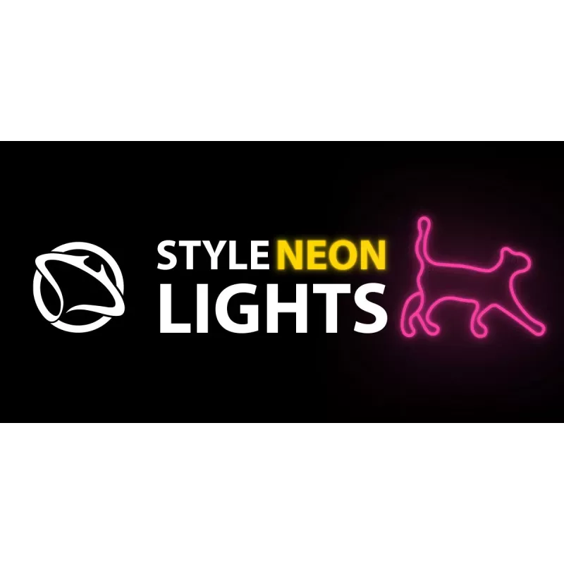 Decorative neon-style LED light MANTA SNL70PK Style Neon Lights CAT 2 Pink (model SNL70PK)