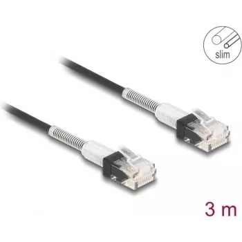 Network Cable DeLOCK RJ45 Cat.6A 3m Black