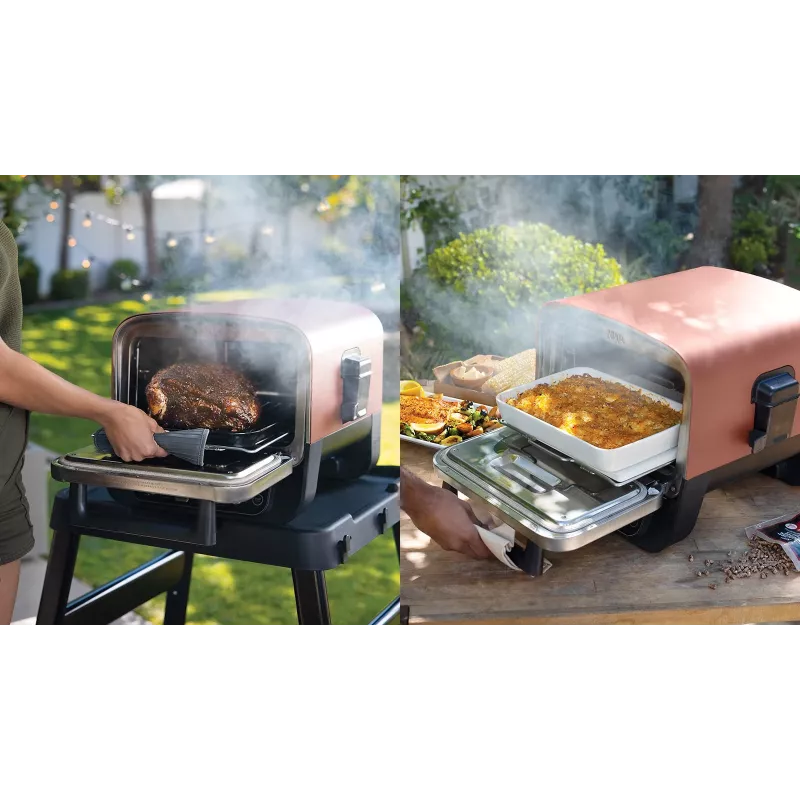 Ninja Woodfire OO101EU Electric Outdoor Oven, Pizza Oven and Smoker, 2400 W