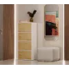 ALMA CHEST OF DRAWERS WHITE/ARTISAN OAK