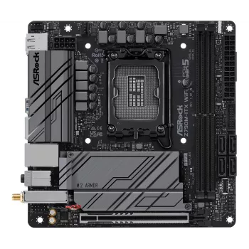 Motherboard ASRock Z790M-ITX WiFi — Intel Z790, LGA 1700, mini ITX, DDR5, 2x DIMM, 64GB, 2.5Gb LAN, Wi‑Fi 6E