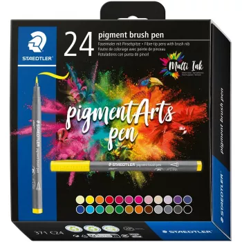 Brush Pen Staedtler Pigment Arts 24 Multicolour
