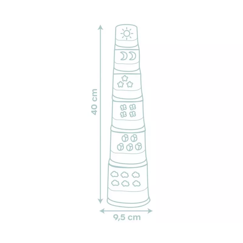 Little Smoby Magic Tower Stacking Water Pyramid