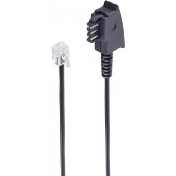 Telephone Cable ShiverPeaks BS70105-20 20m Black