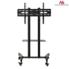 Maclean MC-739 professional TV trolley stand on wheels, 32-65 inch (165.1 cm), max 40 kg, VESA up to 400x600, Black