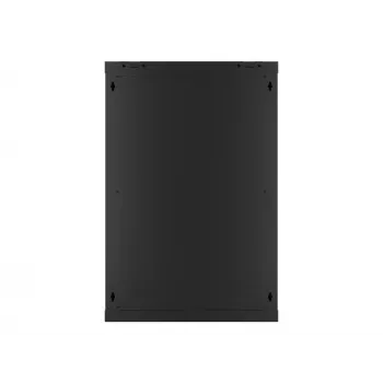 Lanberg WF01-6618-10B Wall-Mounted Rack Cabinet 18U 600x600 mm Black with Glass Door