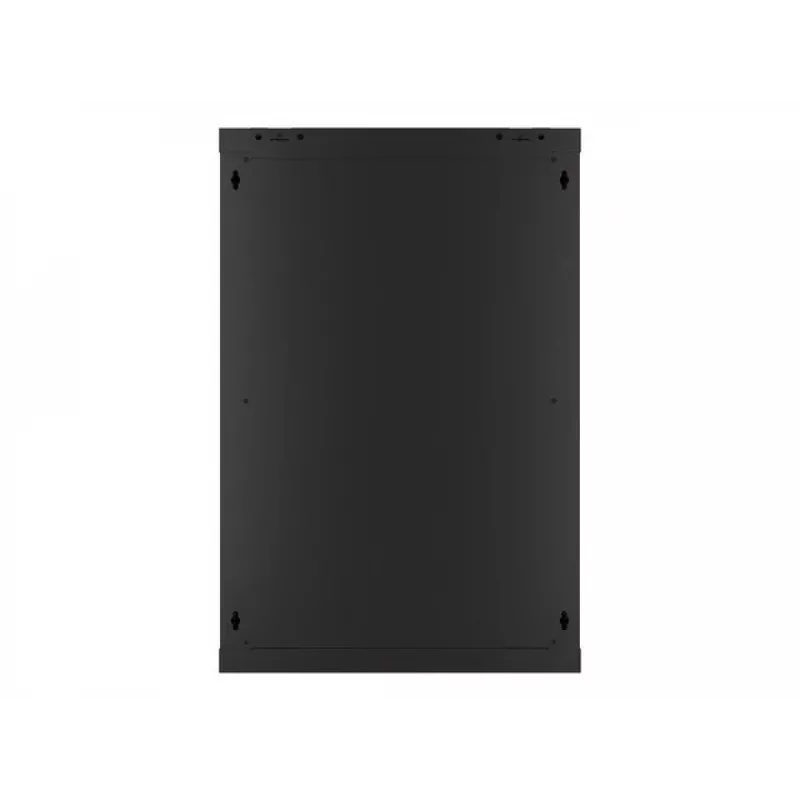 Lanberg WF01-6618-10B Wall-Mounted Rack Cabinet 18U 600x600 mm Black with Glass Door