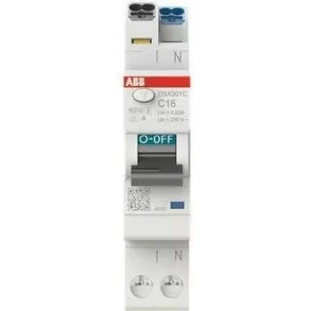 ABB RCBO Switch DSX301CA-C16/0.03 1 TE 6kA1P+N AC16 30mA (2CSR255165R1164)