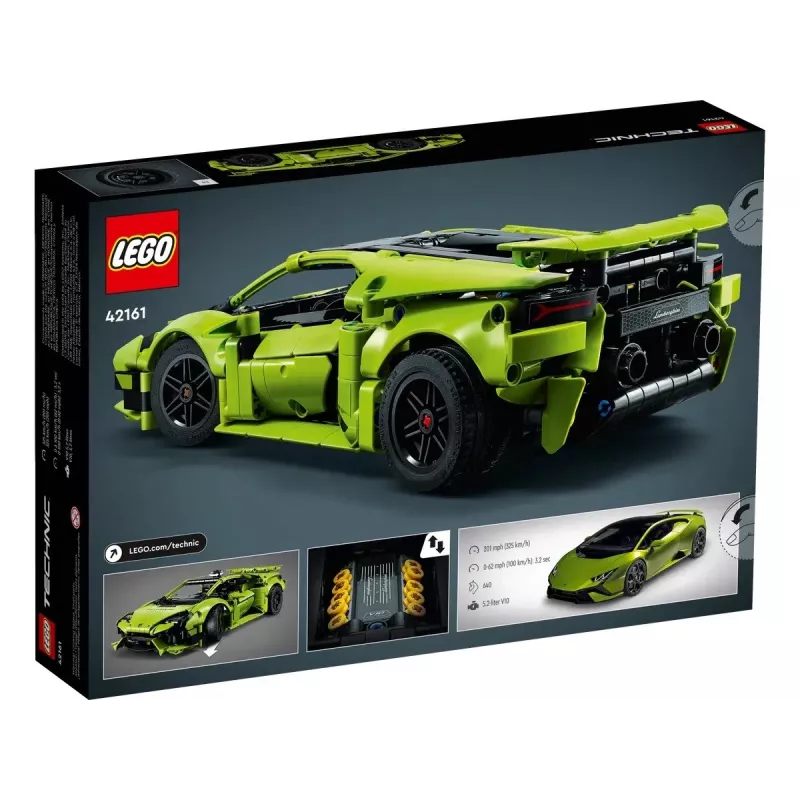 LEGO Technic construction model kit Lamborghini Huracán Tecnica 1:10 scale, 806 pieces, age 9+