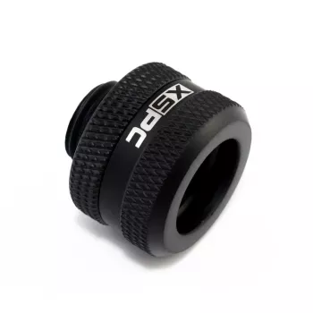 XSPC Connector G1/4 to 14mm Hardtube, black matt - 8 pieces