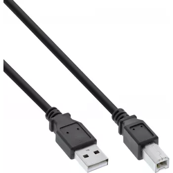 USB 2.0 Cable A to B InLine B-34502X, 1.8 m, black