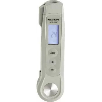 VOLTCRAFT penetration thermometer UKT-100 Measuring Range temperature -40 to 280 °C LED-Flashlight, contactless IR measurement (UKT-100)