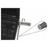 Dicota Security Cable T-Lock, combination,keyed 3x7mm slot