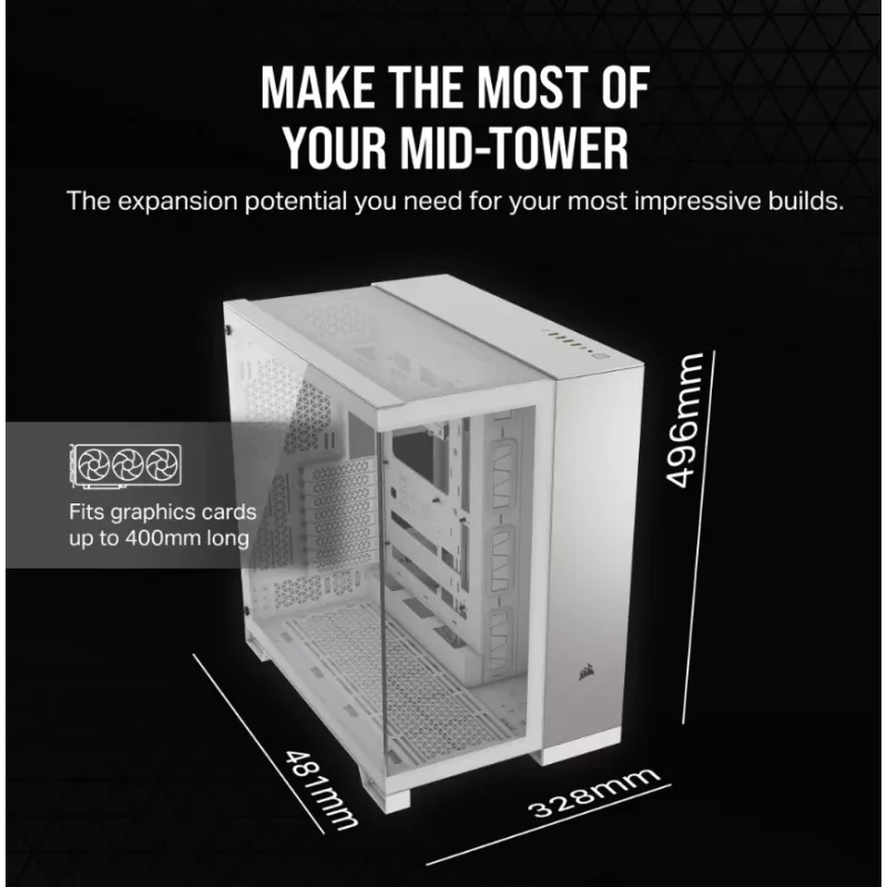Corsair CC-9011285-WW computer case Midi Tower Grey, White