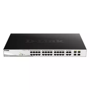 D-Link DGS-1210-28MP/E network switch Managed L2 Gigabit Ethernet (10/100/1000) Power over Ethernet (PoE) 1U Black, Grey