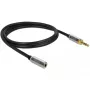Audio Cable 3.5mm DeLOCK 85780 1m Black Grey