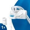 Faucet water filter BRITA model 1.2023.0413, 3 modes, 5-stage cartridge, 600 L capacity, white, 5 tap adapters