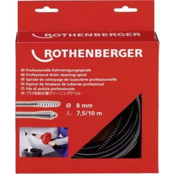 Drain cleaning cable Rothenberger 72412 — 7.5 m length, 8 mm diameter