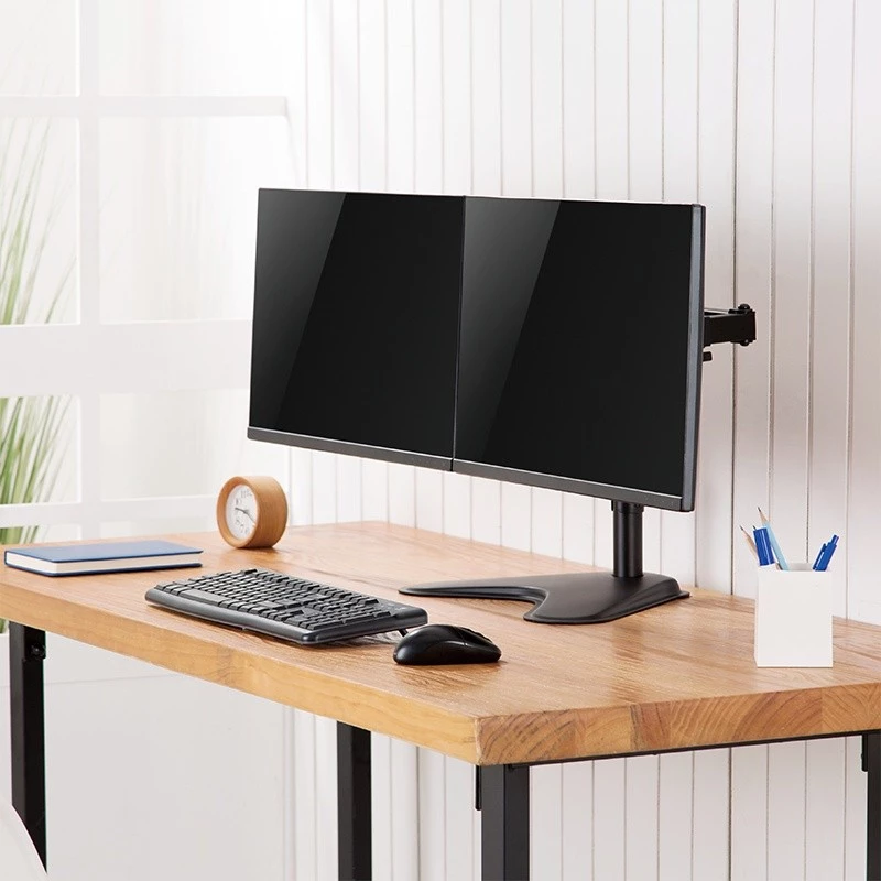 Monitor mount LOGILINK BP0099 for 2 displays, up to 81.3 cm (32 inch), VESA 75x75–100x100, max 8 kg, black