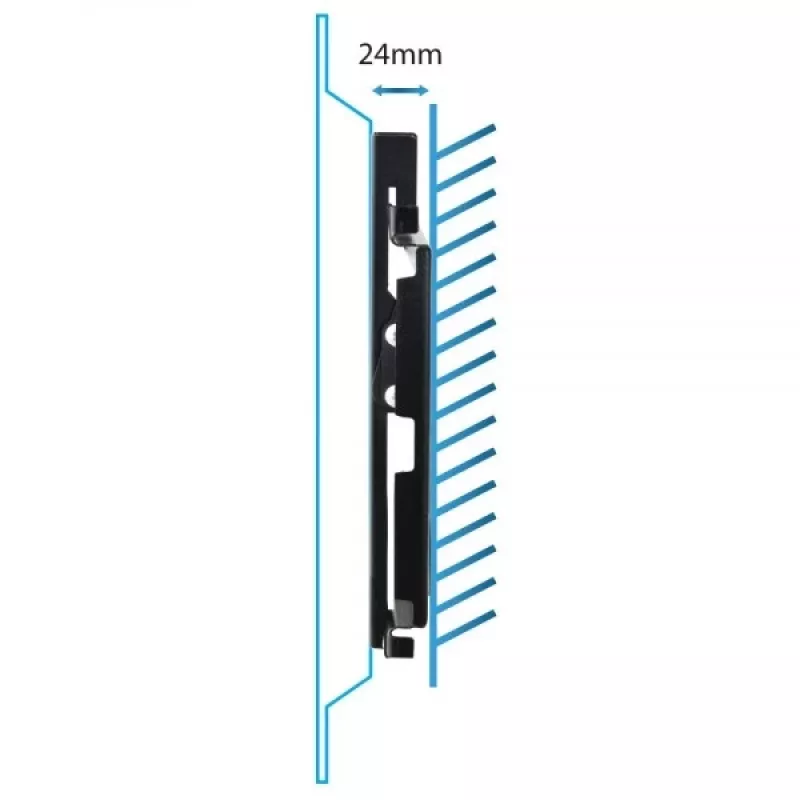 Wall TV mount ESPERANZA ERW010 for 14 inch–50 inch (35.6–127 cm), tilt 15°, VESA 75x75–200x200, max load 25 kg, black