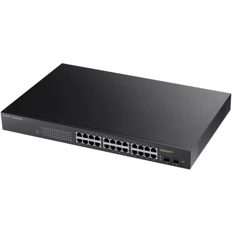 Zyxel GS1900-24HP Managed Gigabit Ethernet (10/100/1000) 1U Black