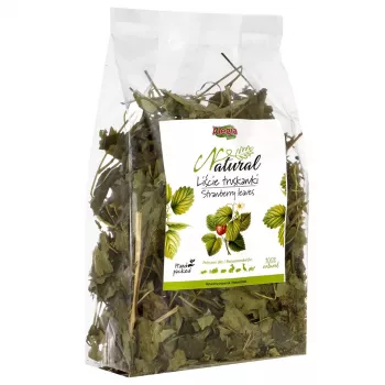 Hay treat Alegia Strawberry Leaves for rodents and rabbits, 90 g pack, gluten‑free solid sack